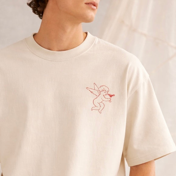 Bioterry - Ecru - The Cupid Tee