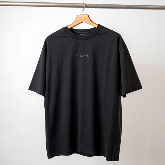 Creating Adam the original tee front view in black