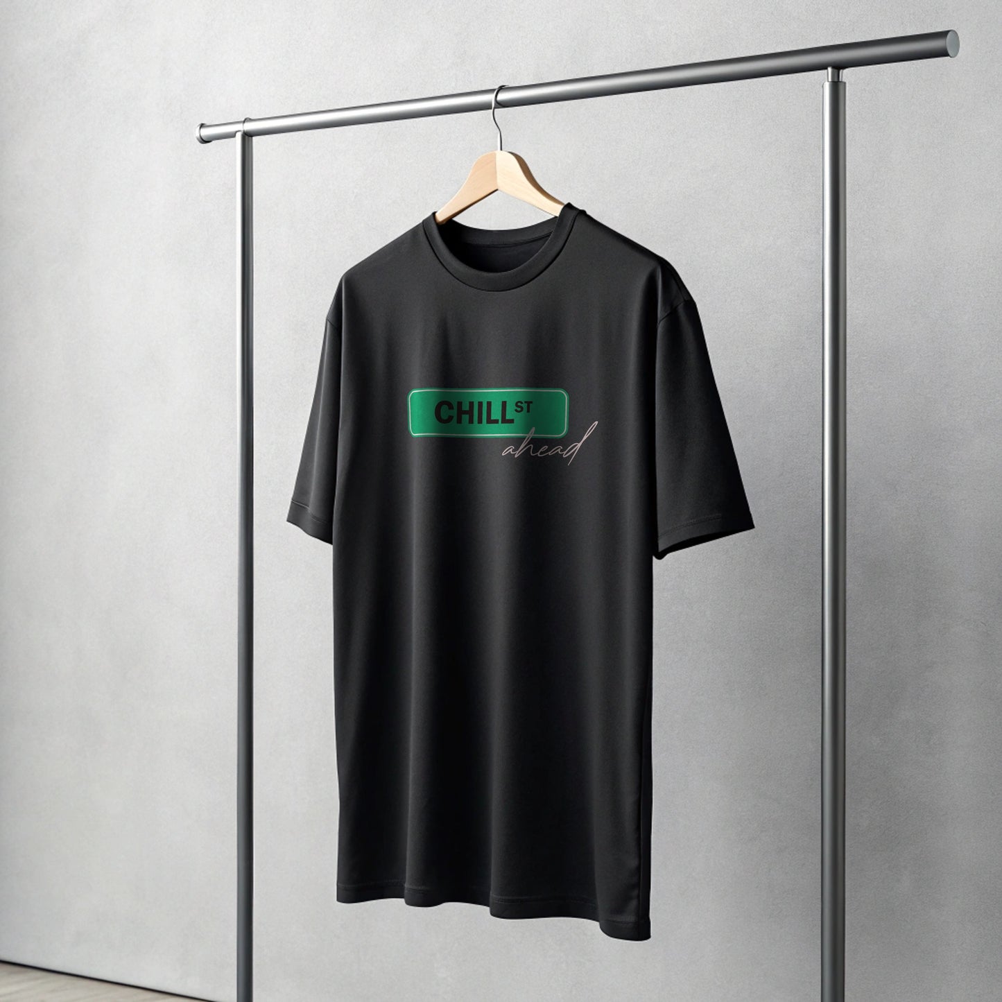 Creating Adam the chill tee - black - front