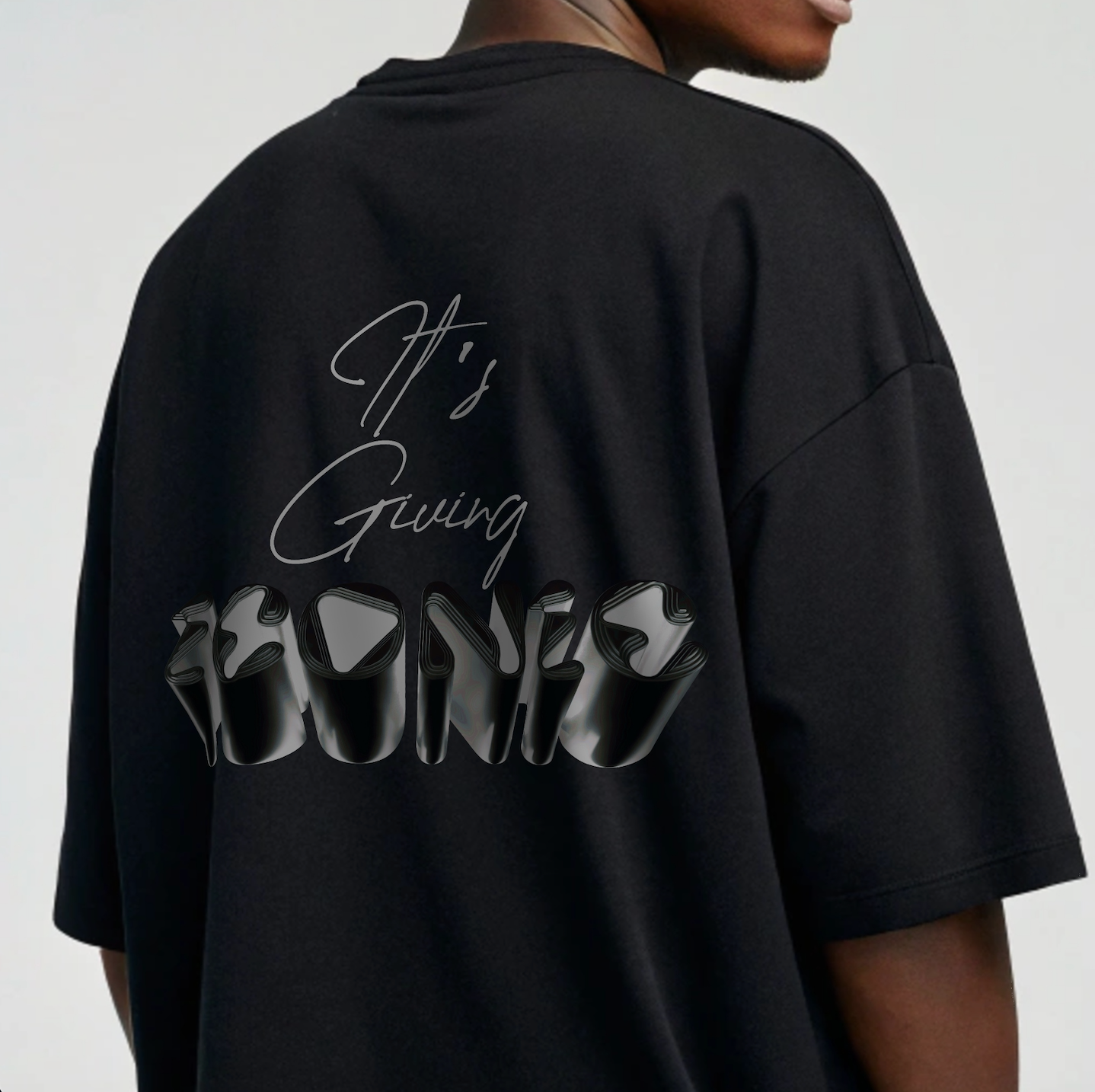 Creating Adam the Iconic tee - black - back