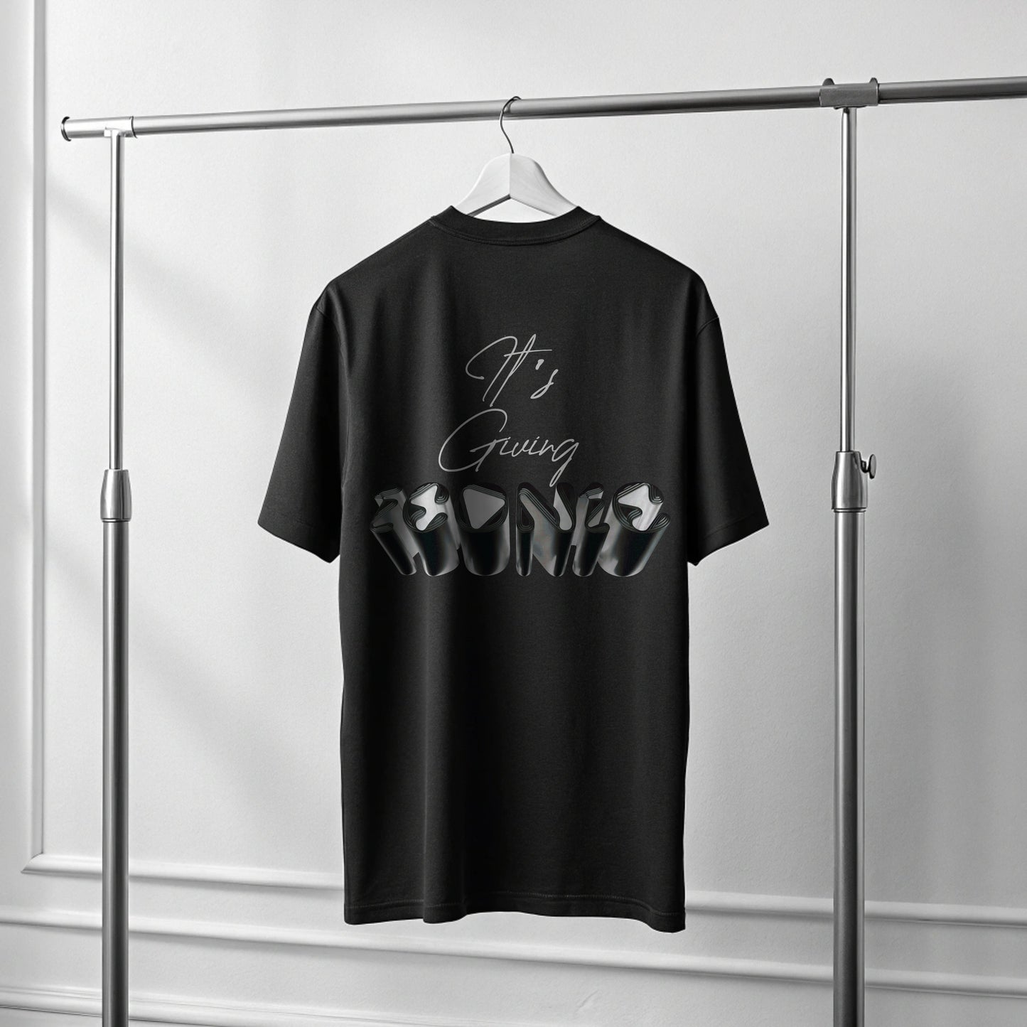 Creating Adam the Iconic tee - black - back facing