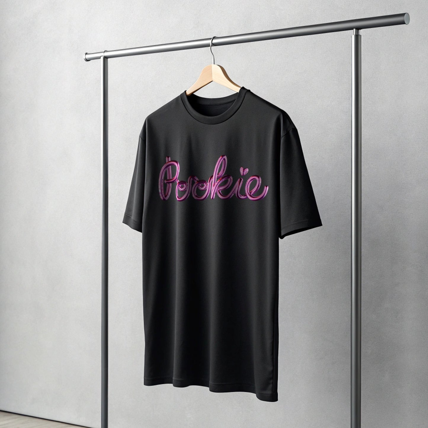 Creating Adam the Pookie tee - black - front