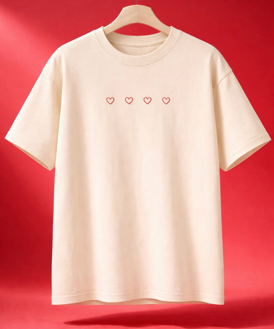 Bioterry - Ecru - All Hearts Tee