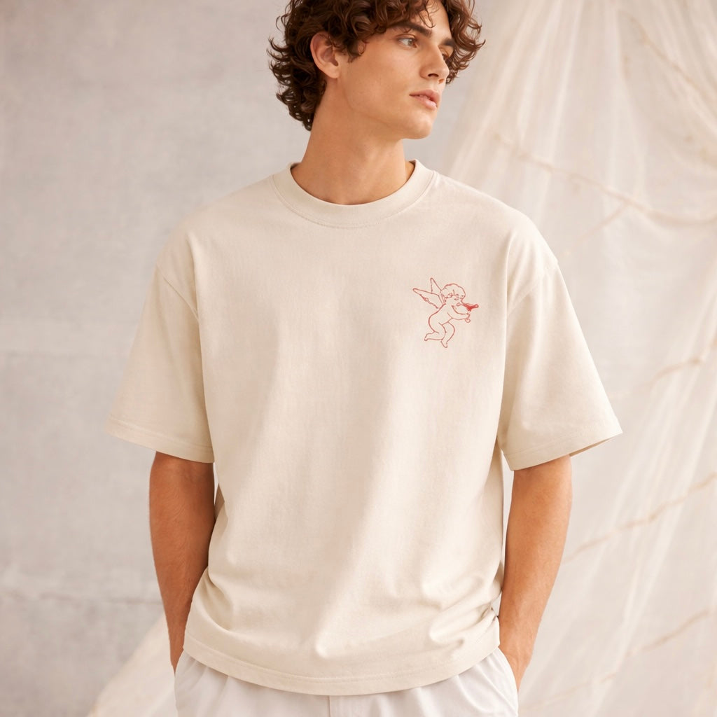 Bioterry - Ecru - The Cupid Tee