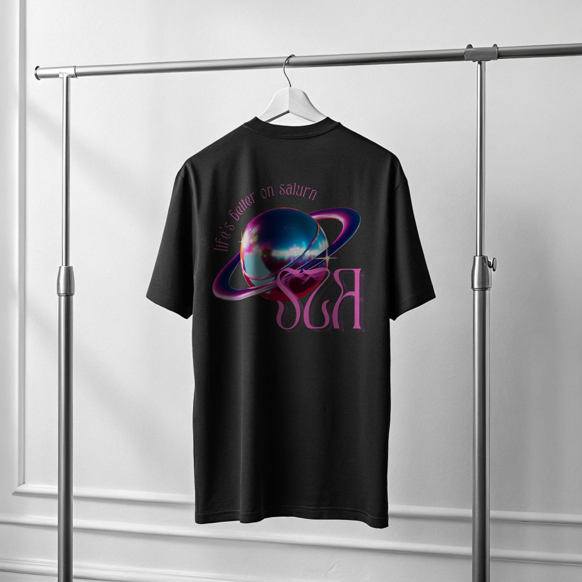 Creating Adam's the Sza tee GOAT talk collection - back