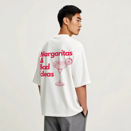 Model wearing Creating Adam's the Margharita tee - back