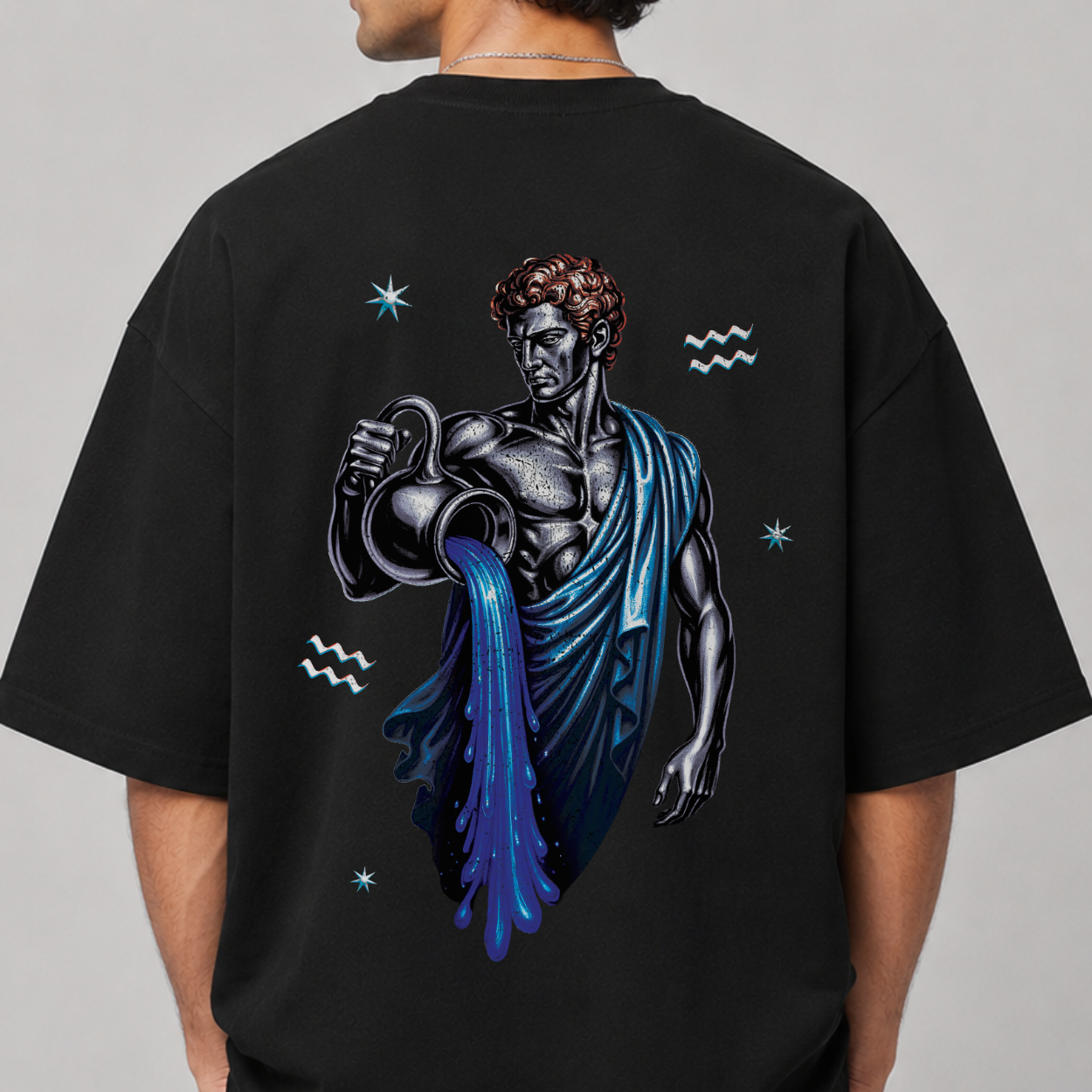 The Aquarius Tee — Back close-up