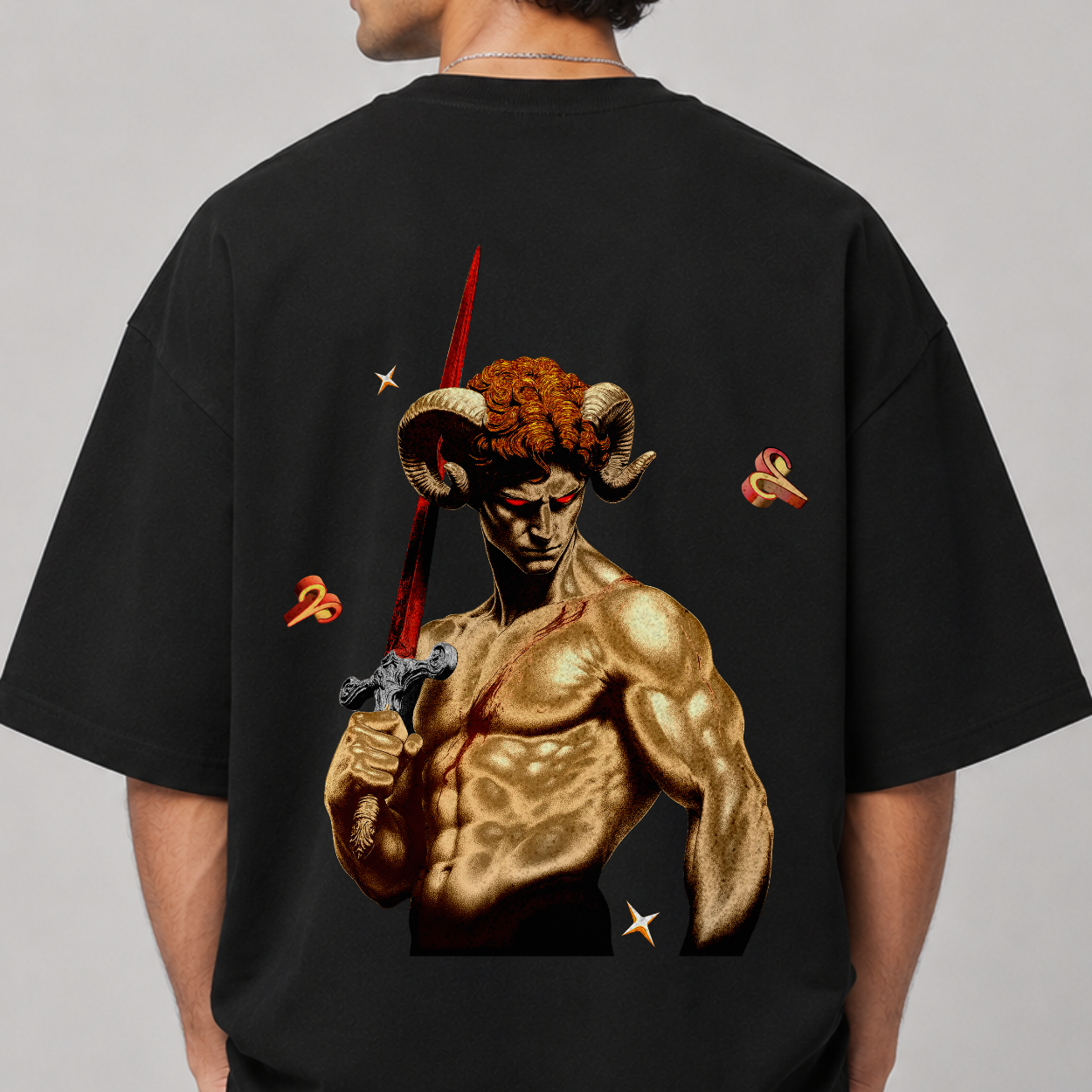 The Aries Tee — Back close-up