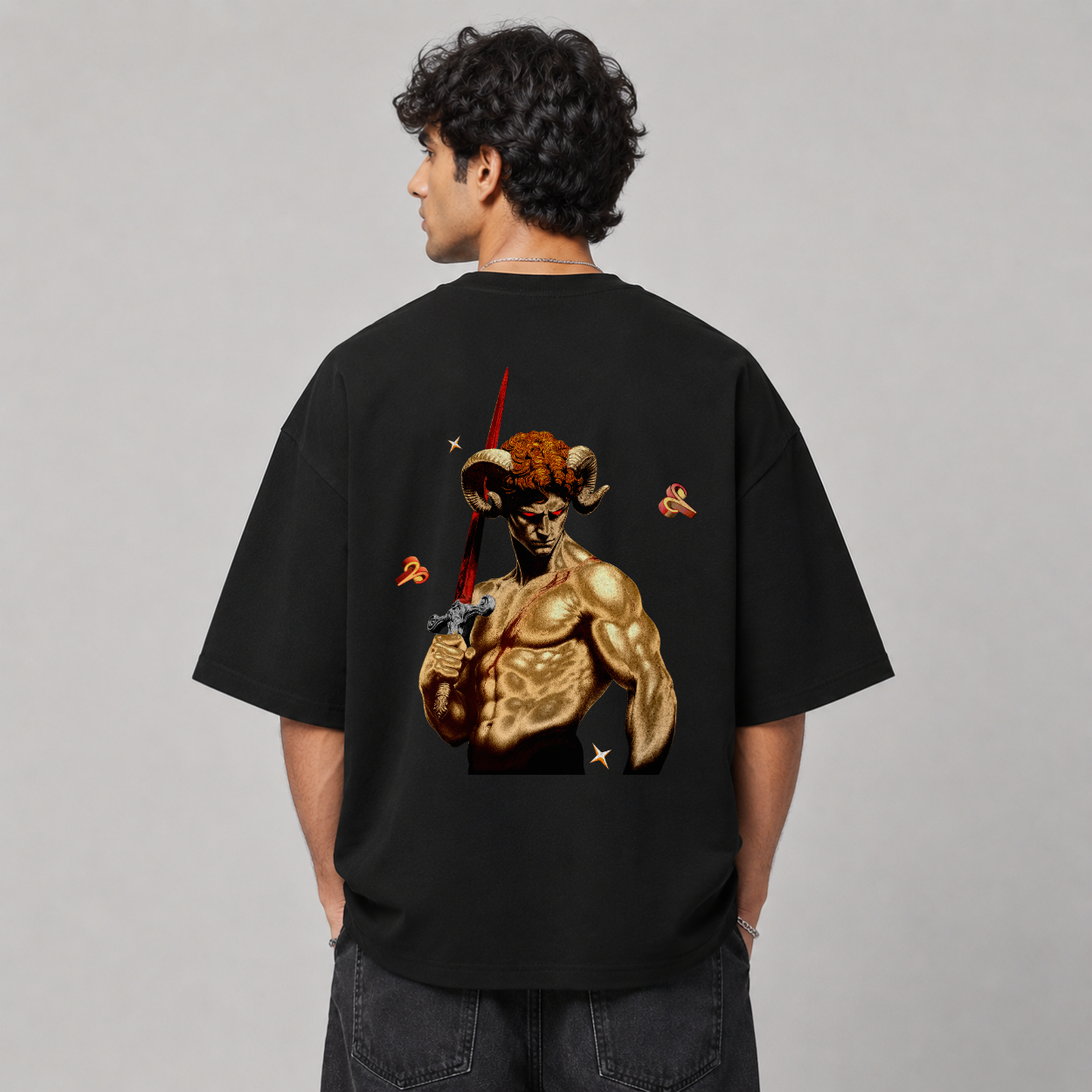 The Aries Tee — Back on model