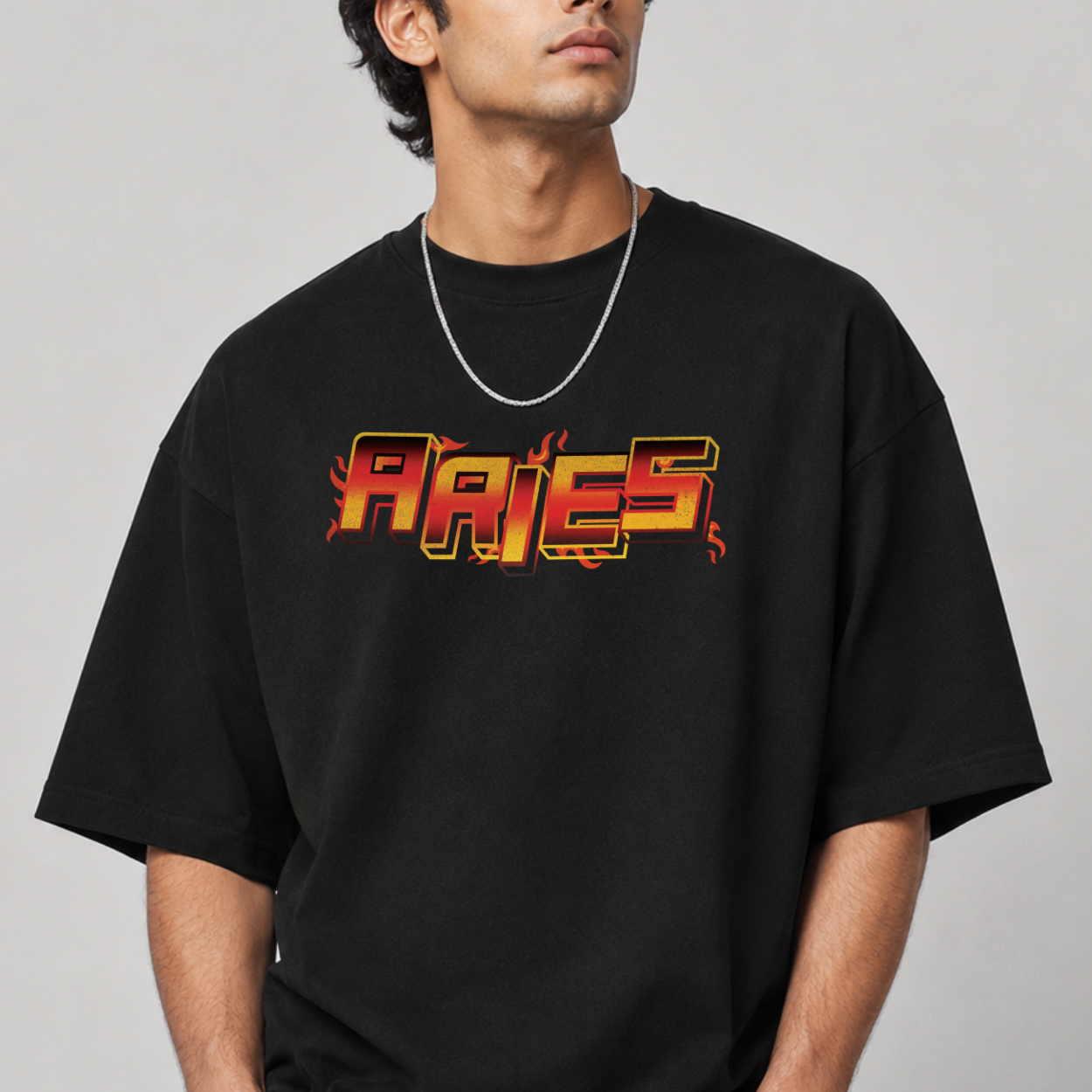 The Aries Tee — Front close-up