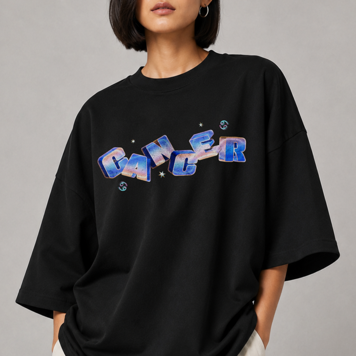 The Cancer Tee — Back close-up