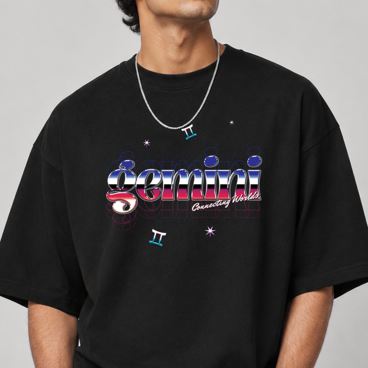 The Gemini Tee — Front close-up