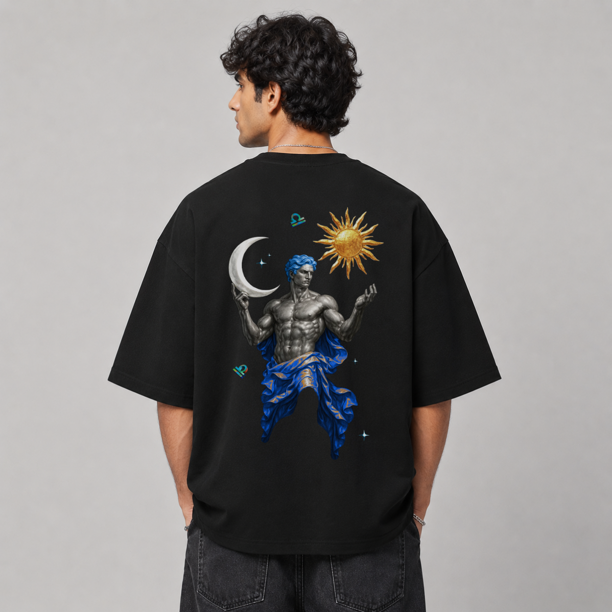 The Libra Tee — Back on model