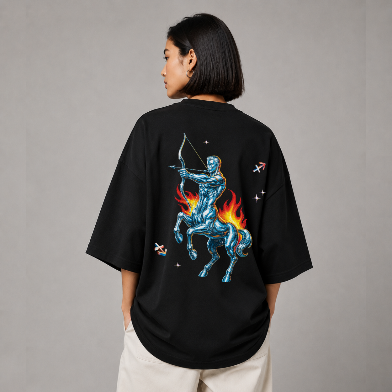 The Sagittarius Tee — Front on model