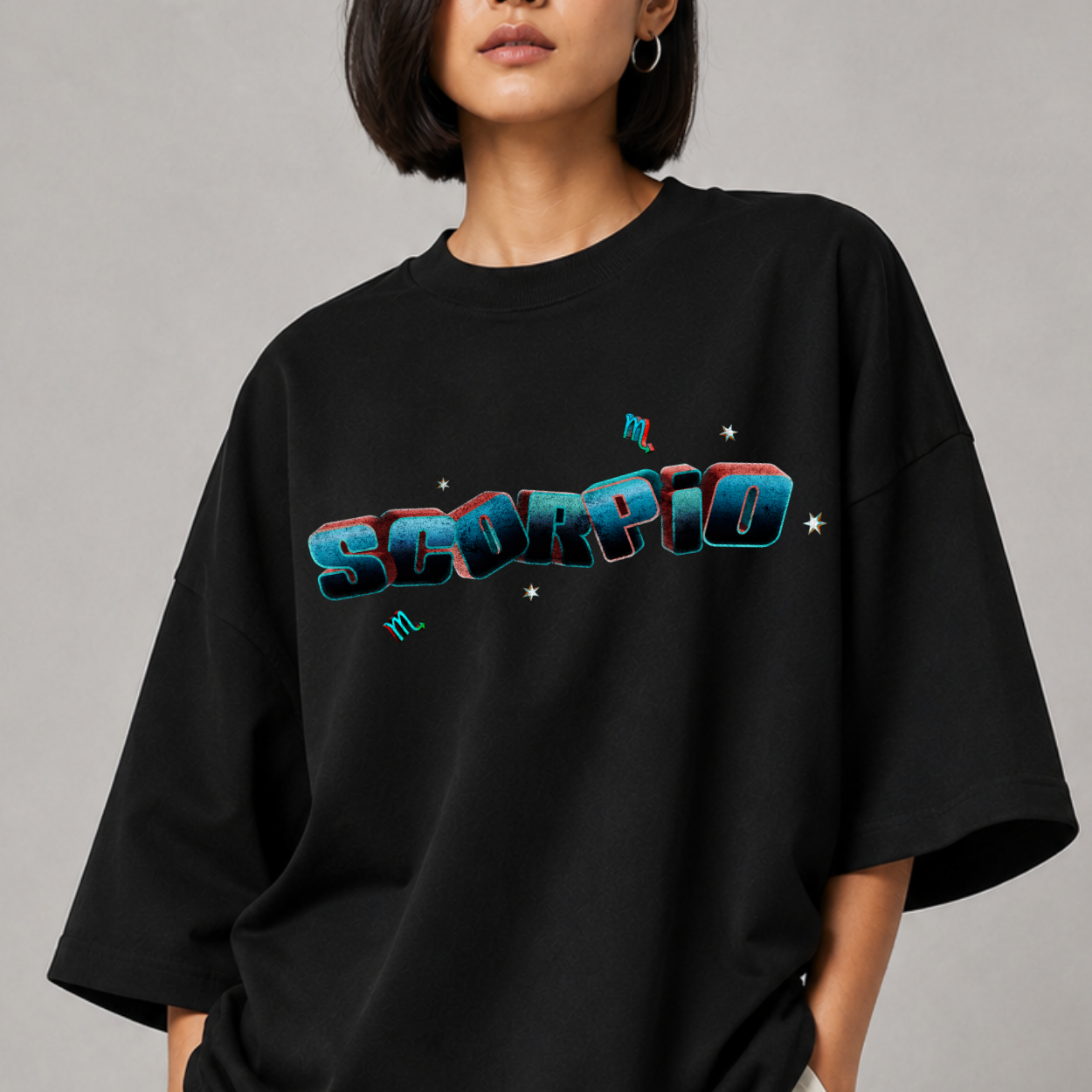 The Scorpio Tee — Back close-up
