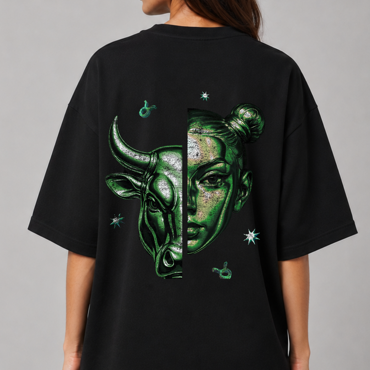 The Taurus Tee — Front close-up