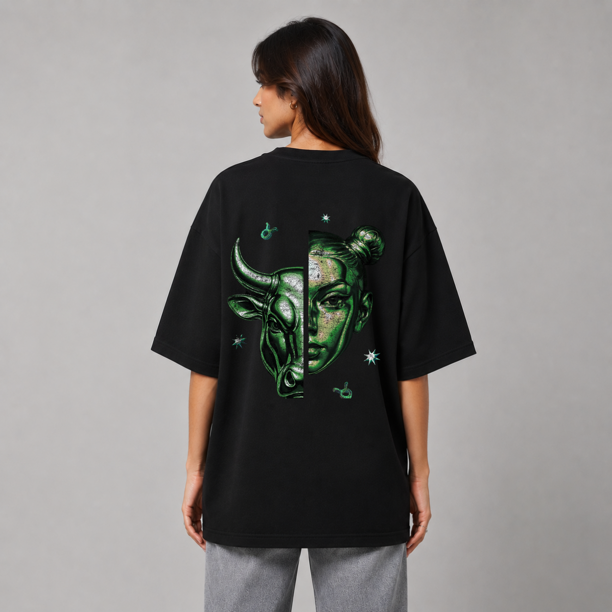 The Taurus Tee — Front on model
