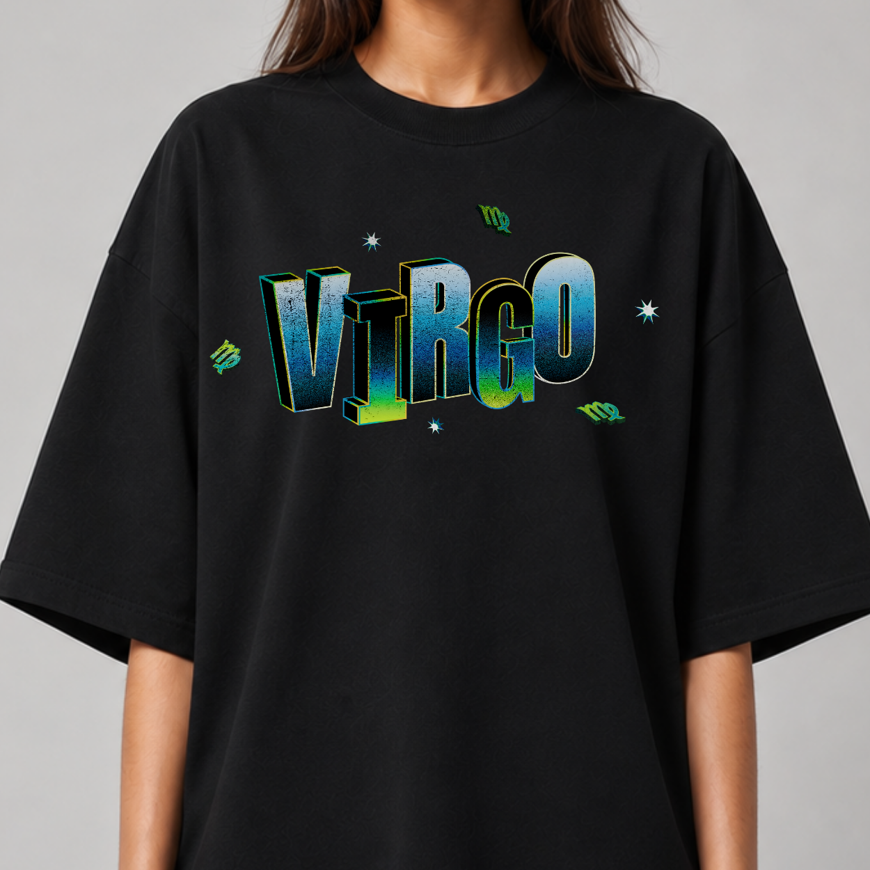 The Virgo Tee — Back close-up