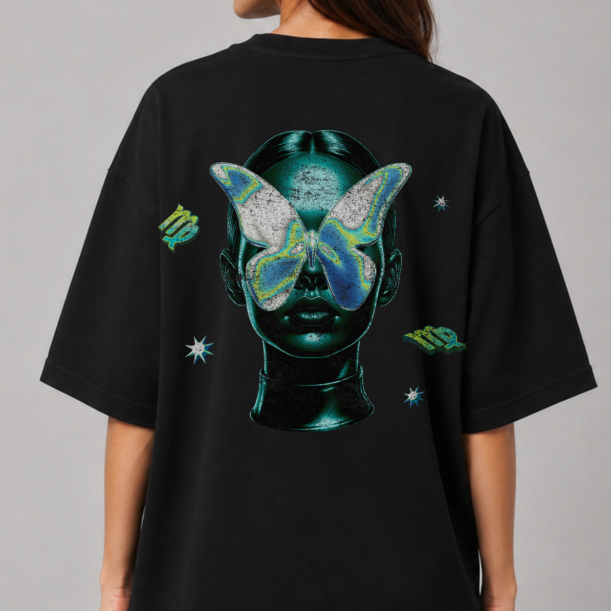 The Virgo Tee — Front close-up