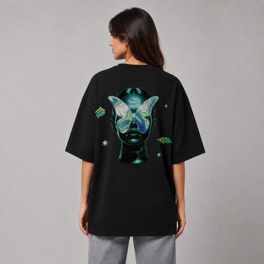 The Virgo Tee — Front on model